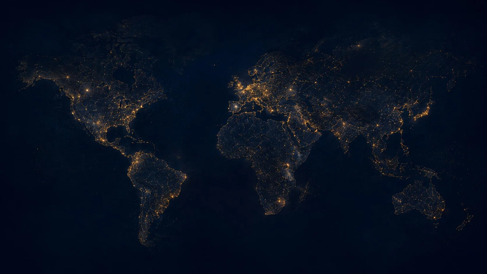 Subtle illuminated global map