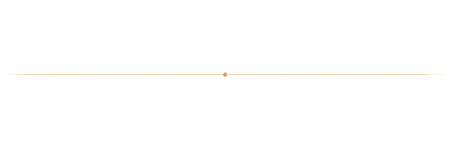 Gold footer separator